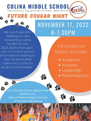 Future Cougar Night
